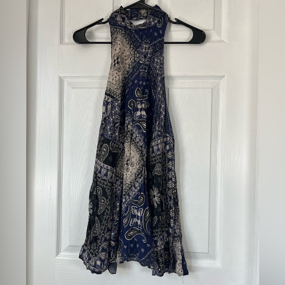 Free People Intimately Beaux Slip Dress Bandana Print XS - Picture 3 of 10